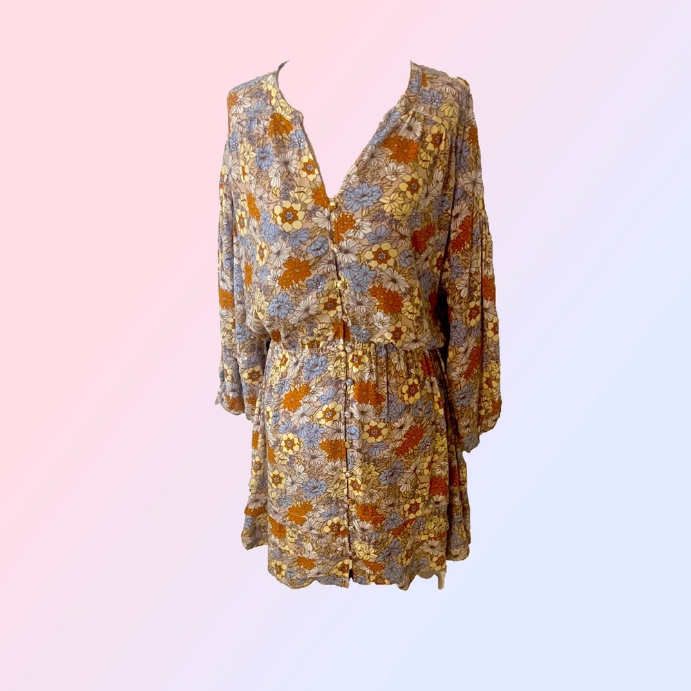 Amuse Society - NWT - Button Down Floral Dress - Size Medium